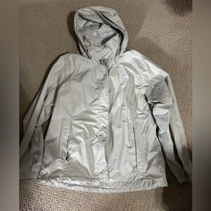 The North Face lightweight waterproof jacket with hood, women’s size XL